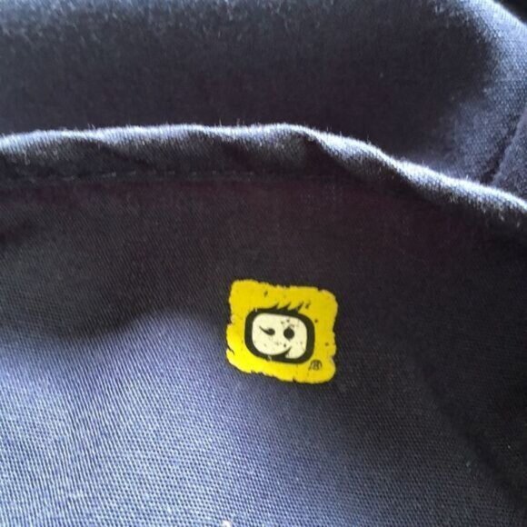 Women's Scrub Top Blue Short Sleeve Uniform Work Medical - Picture 5 of 11